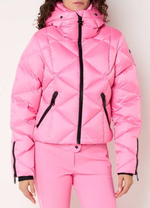Goldbergh Harumi ski-jas met quilt patroon en ritszakken