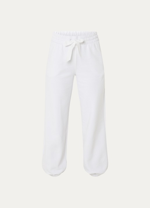 Goldbergh High waist tapered fit joggingbroek met steekzakken - voorkant wit
