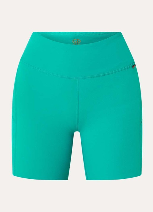 Goldbergh Lilou high waist trainingslegging - voorkant turquoise