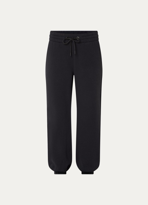 Goldbergh Luma high waist tapered fit joggingbroek met steekzakken - voorkant 2 zwart
