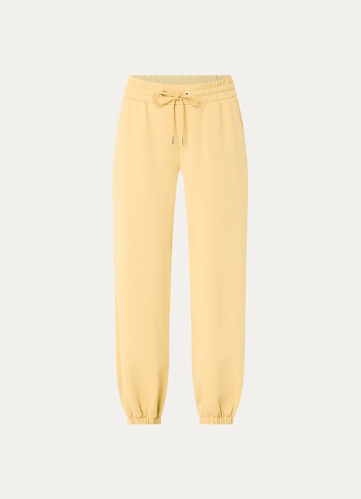 Goldbergh Luma high waist tapered fit joggingbroek met steekzakken - voorkant 3 beige