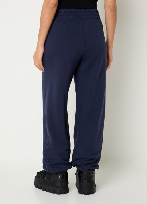 Goldbergh Luma high waist tapered fit joggingbroek met steekzakken - achterkant 4 blauw