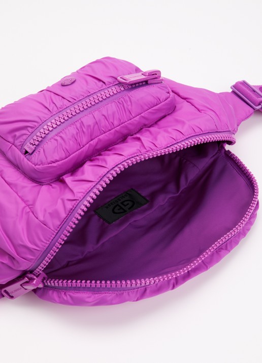 Goldbergh Maddalyn heuptas met logo - detail violet