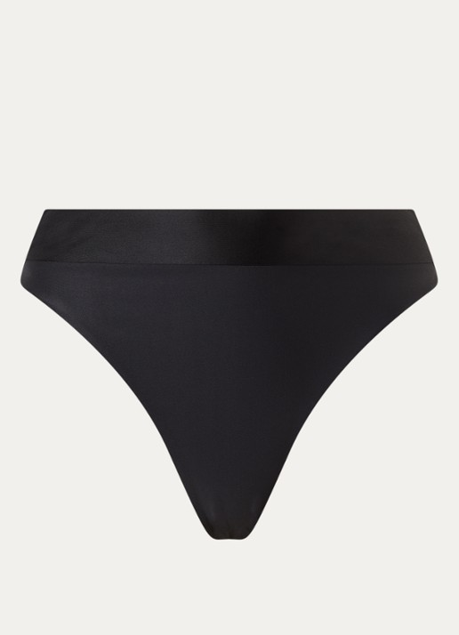 Goldbergh Oceane high waisted hipster bikinislip - voorkant 2 zwart