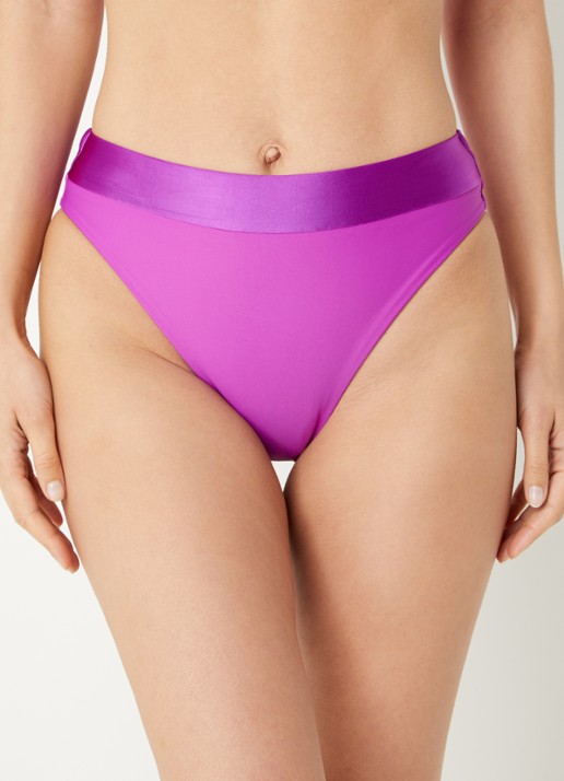 Goldbergh Oceane high waisted hipster bikinislip - voorkant 2 paars