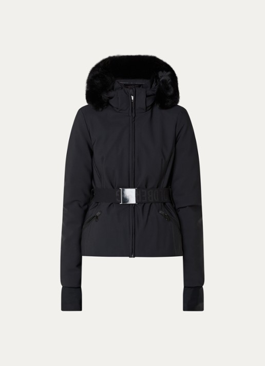 Goldbergh Ski-jas met capuchon en ritszakken - voorkant 5 zwart