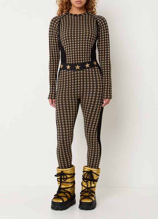 Goldbergh Starlet longsleeve met print - voorkant 4 zwart
