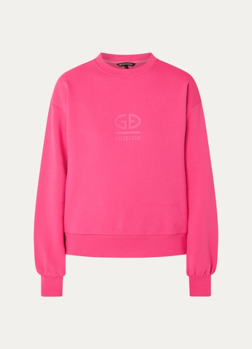 Goldbergh Sweater met logo - voorkant 3 fuchsia