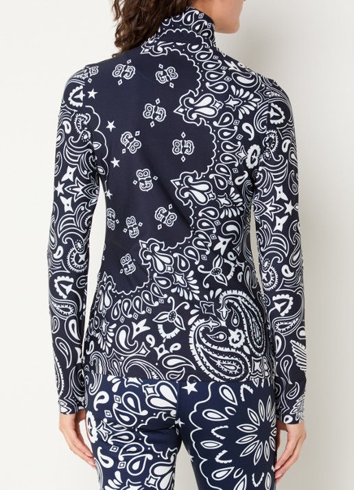 Goldbergh Toriko  skipully met print - achterkant 3 donkerblauw