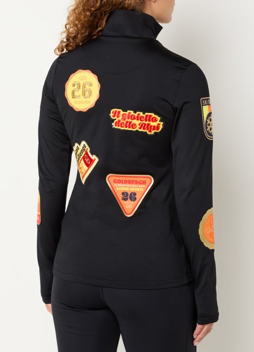 Goldbergh Triumph skipully met logoprint - achterkant 2 zwart
