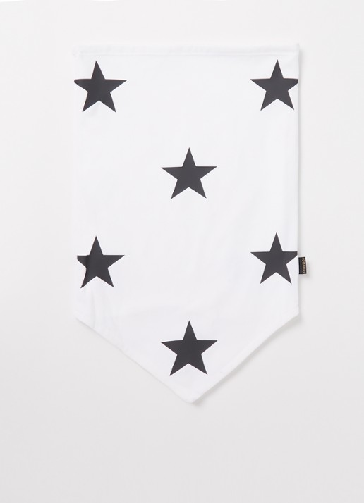 Goldbergh Twinkle colsjaal met sterrenprint - voorkant wit
