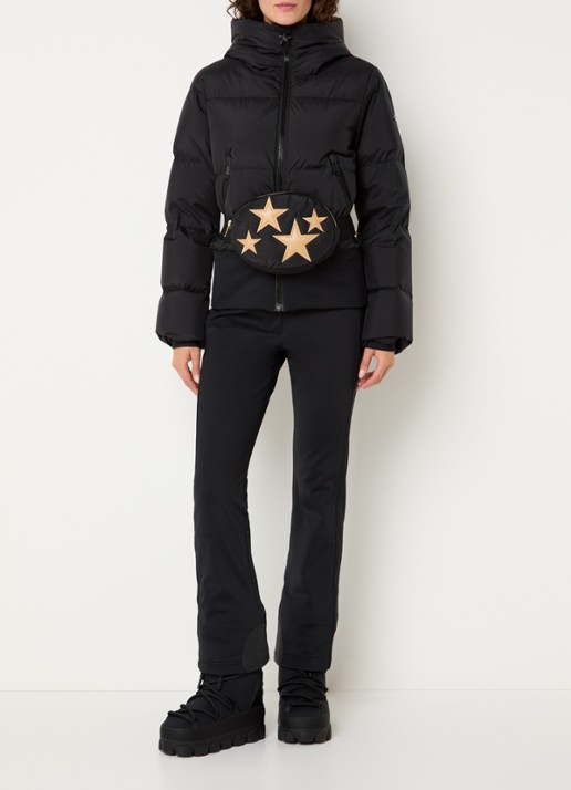 Goldbergh Village ski-jas met capuchon - voorkant 5 zwart