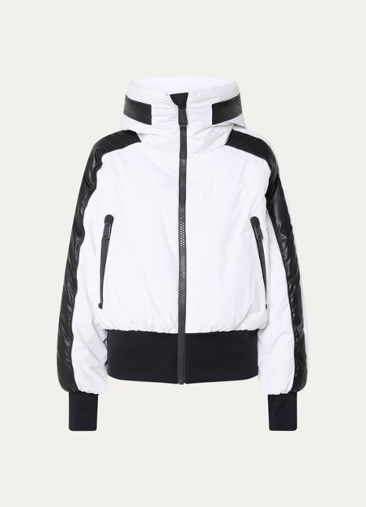 Goldbergh Volare ski-jas met capuchon en ritszakken - voorkant 4 wit