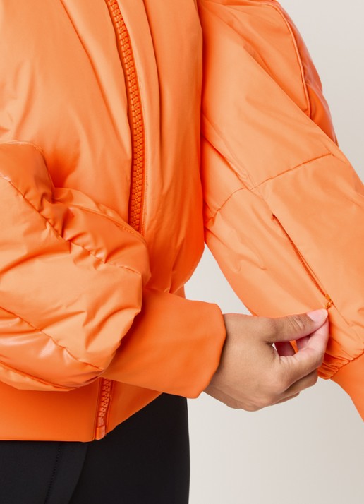 Goldbergh Volare ski-jas met capuchon en ritszakken - detail 5 oranje