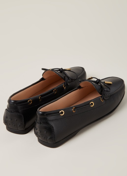 Gomma loafer van leer  - detail zwart