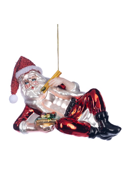 Goodwill Kerstman met Sushi kersthanger 13,5 cm