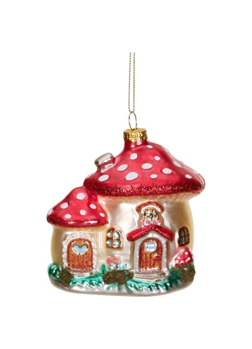 Goodwill Paddenstoelenhuis kersthanger 9,5 cm