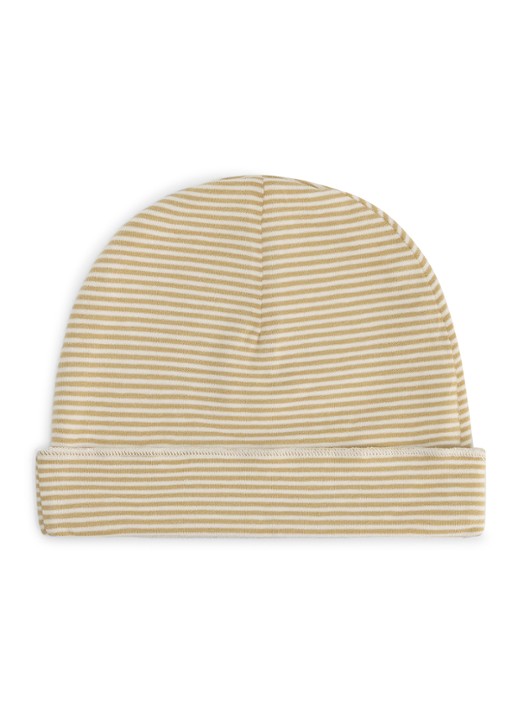 Gray Label Baby muts met streepprint - achterkant 2 beige