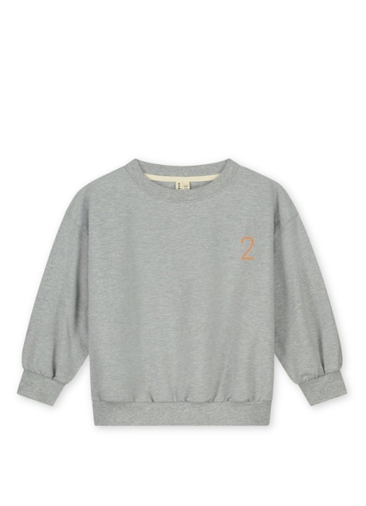 Gray Label Birthday sweater met ronde hals - voorkant 7 grijsmele