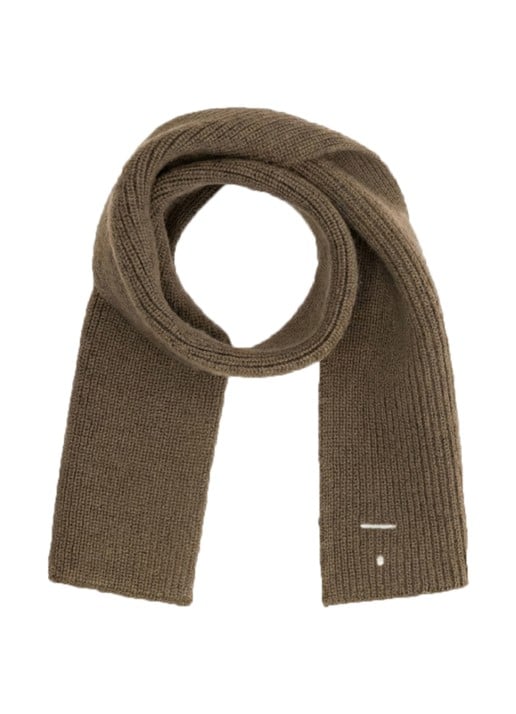 Gray Label Grofgebreide sjaal van wol - voorkant bruin