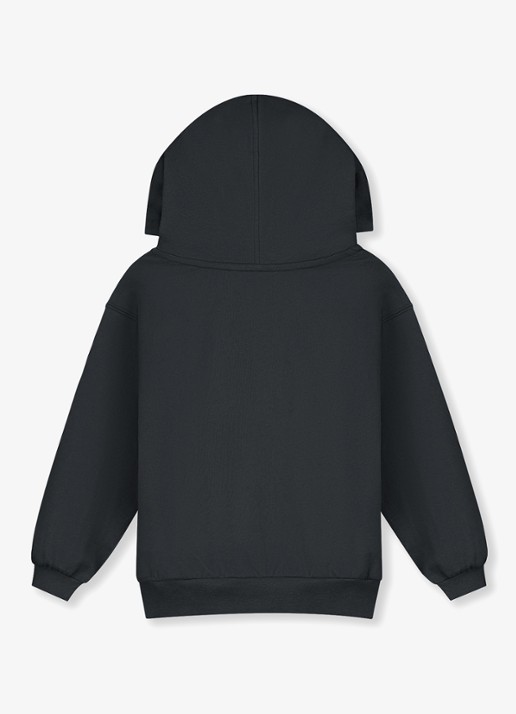 Gray Label Hoodie van katoen - achterkant 3 pirate black-536 / zwart