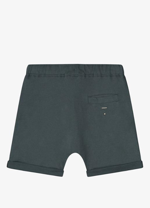 Gray Label Korte joggingbroek van  katoen  - achterkant blauwgrijs