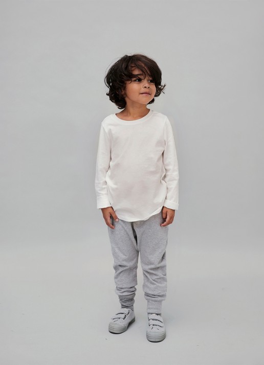 Gray Label Longsleeve met ronde hals - voorkant 3 wit