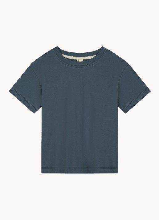 Gray Label Oversized T-shirt met ronde hals - voorkant 3 blauwgrijs