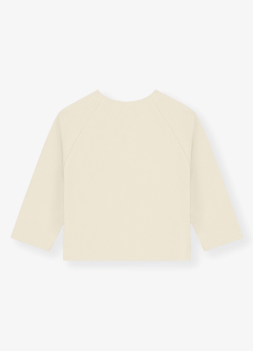 Gray Label Raglan fijngebreid vest  - achterkant 2 gebroken wit