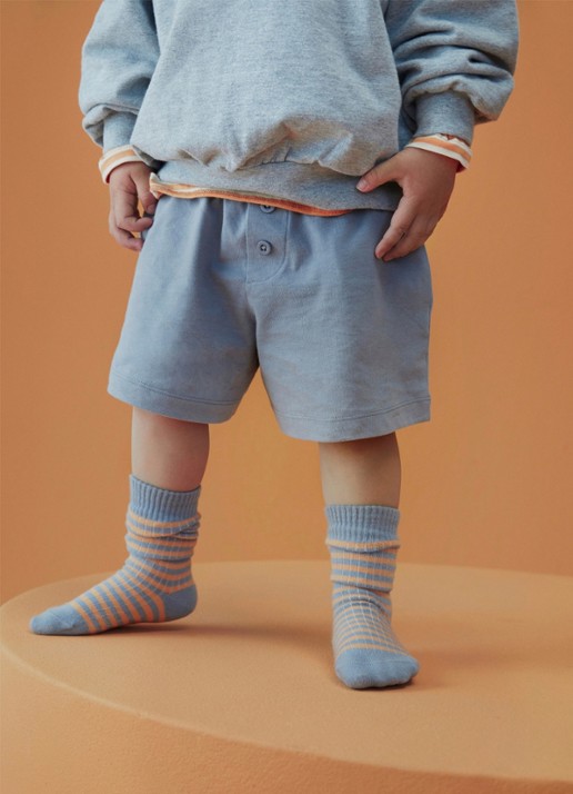 Gray Label Ribgebreide sokken met streepprint - detail 4 grijs