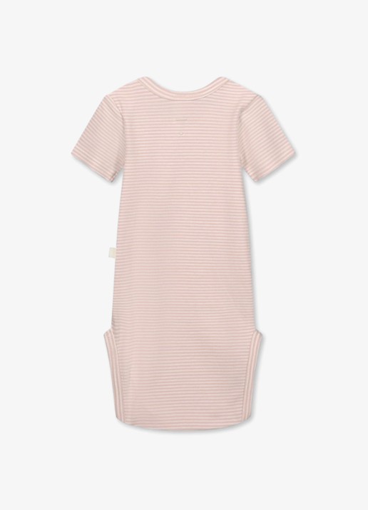 Gray Label Romper in katoenblend met streepprint - achterkant roze