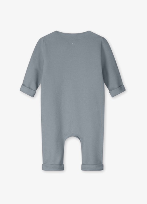 Gray Label Romper in katoenblend - achterkant 2 grijs