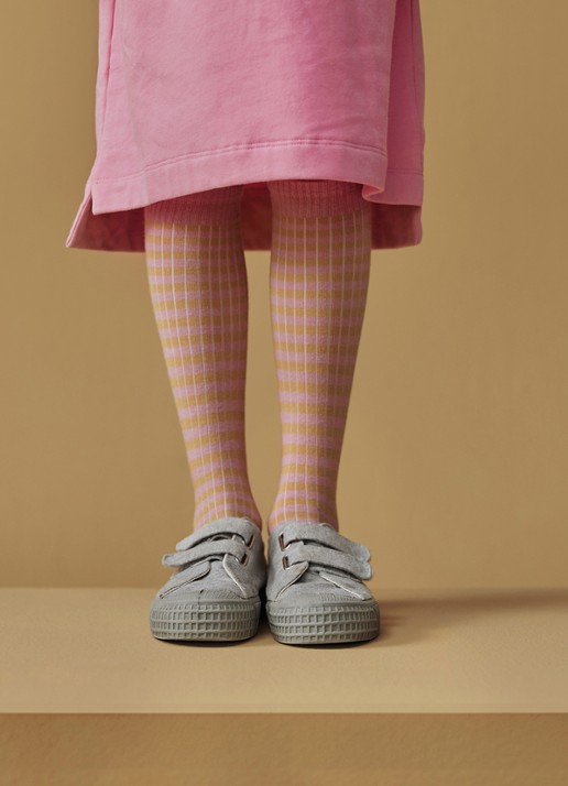 Gray Label Sokken met streepprint - detail multicolor