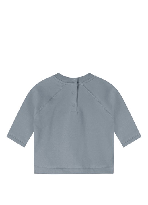 Gray Label Sweater met ronde hals - achterkant lichtgrijs