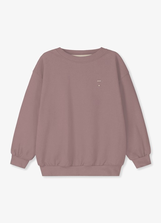 Gray Label Sweater met ronde hals - voorkant berry-157 / roze