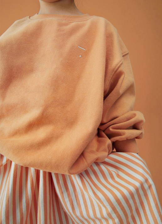 Gray Label Sweater met ronde hals - detail 3 oranje