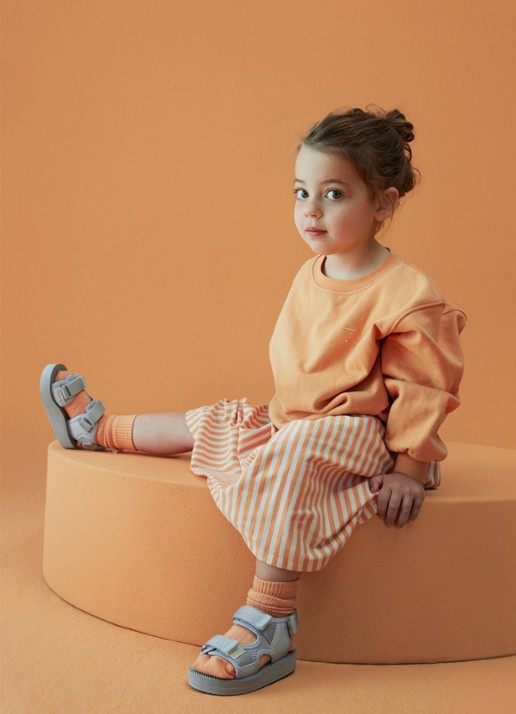 Gray Label Sweater met ronde hals - voorkant 2 oranje