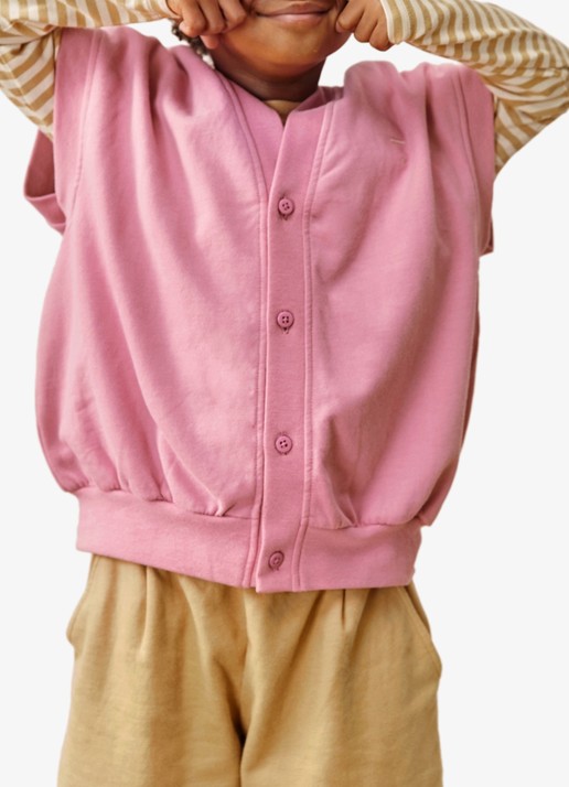 Gray Label Sweater met ronde hals - detail roze