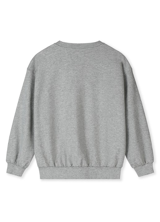 Gray Label Sweater met ronde hals - voorkant 2 grijsmele