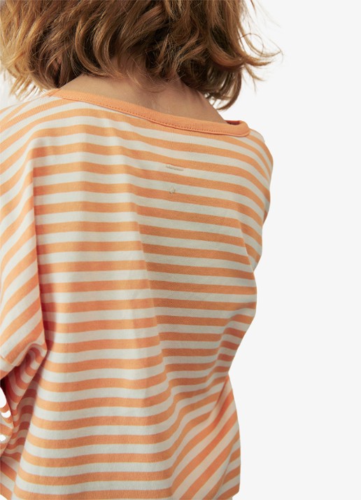 Gray Label T-shirt met ronde hals - detail 5 oranje