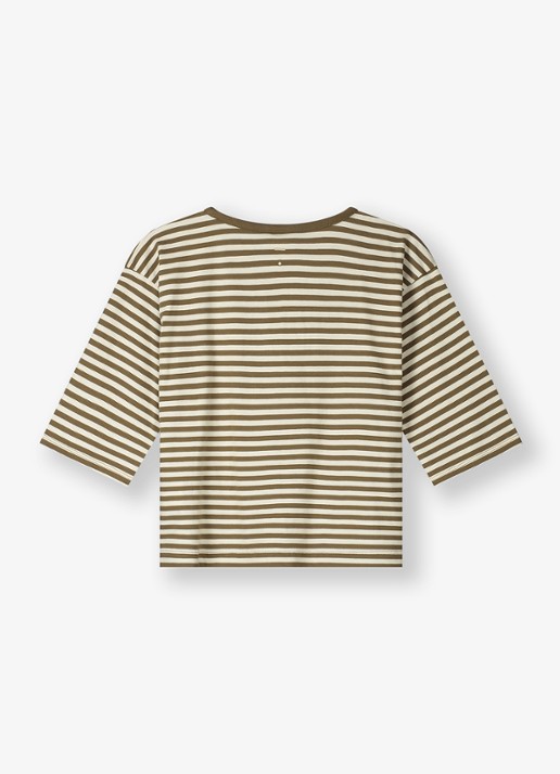 Gray Label T-shirt met ronde hals - achterkant zand