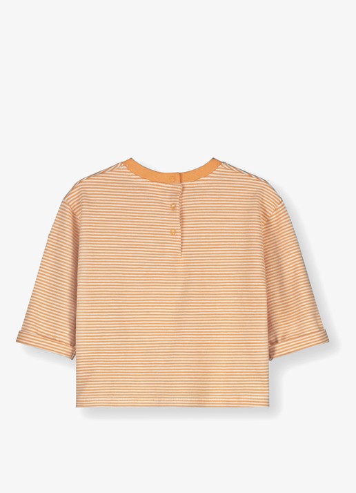 Gray Label T-shirt met streepprint - achterkant gebroken wit