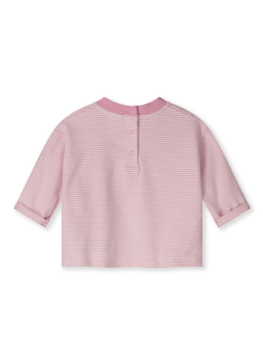 Gray Label T-shirt met streepprint - voorkant 2 roze