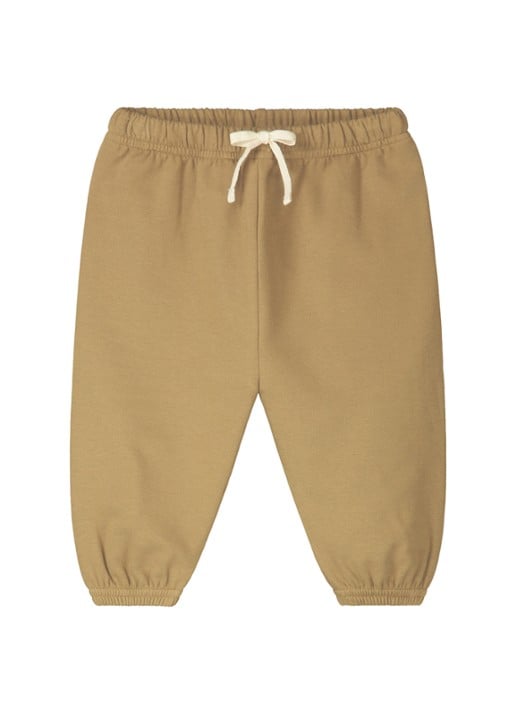 Gray Label Tapered fit joggingbroek in katoenblend - voorkant lichtbruin