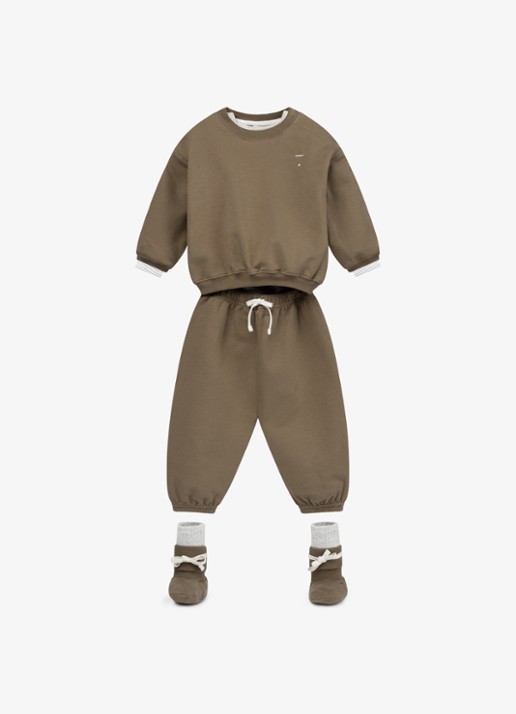 Gray Label Tapered fit joggingbroek - detail 3 donkerkhaki
