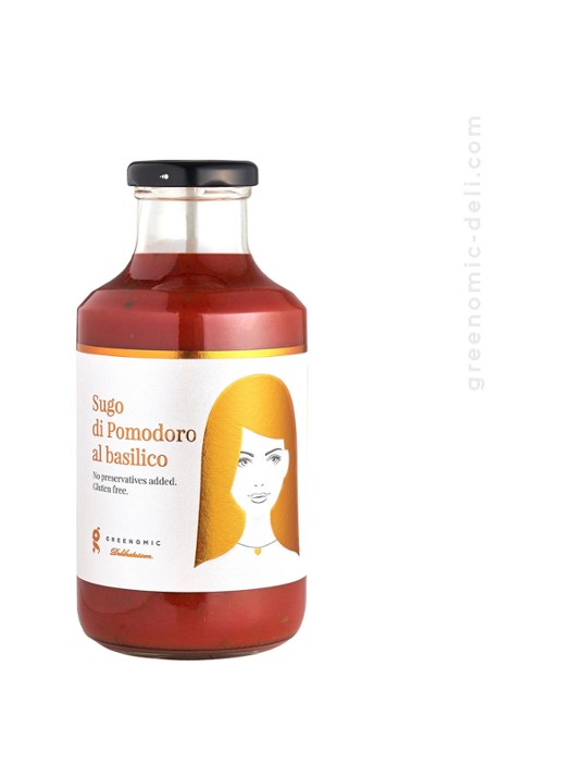 Greenomic Pomodoro al basilico pastasaus 500 gram