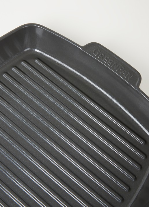 GreenPan Featherweights grillpan Ø26 cm - detail zwart