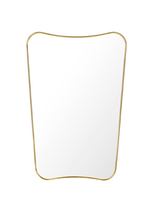 Gubi F.A. 33 wandspiegel 80 x 54 cm - achterkant goud
