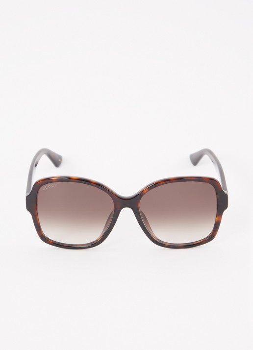 Gucci Butterfly zonnebril GG0765SA - detail donkerbruin