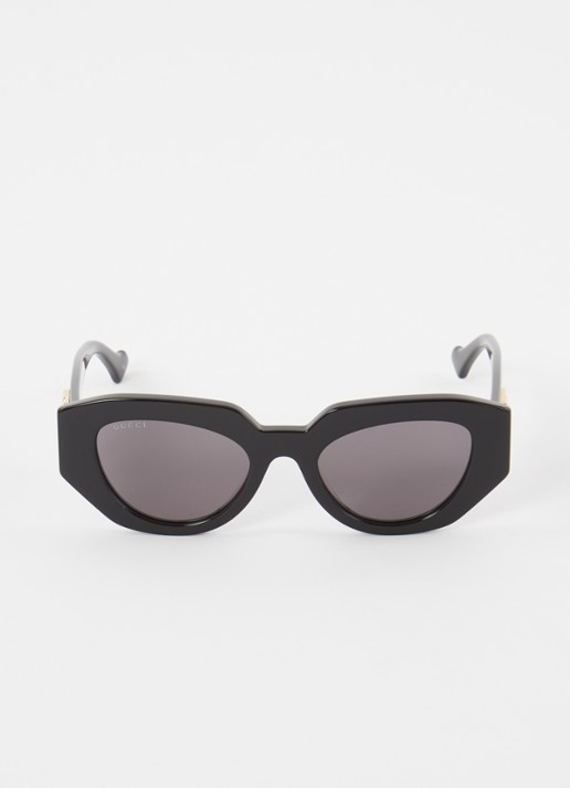 Gucci Cat Eye zonnebril GG1421S - detail zwart